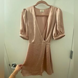 Wilfred Satin Wrap Dress